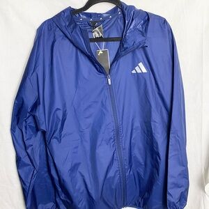 Adidas Men's Royal Blue Windbreaker Jacket
